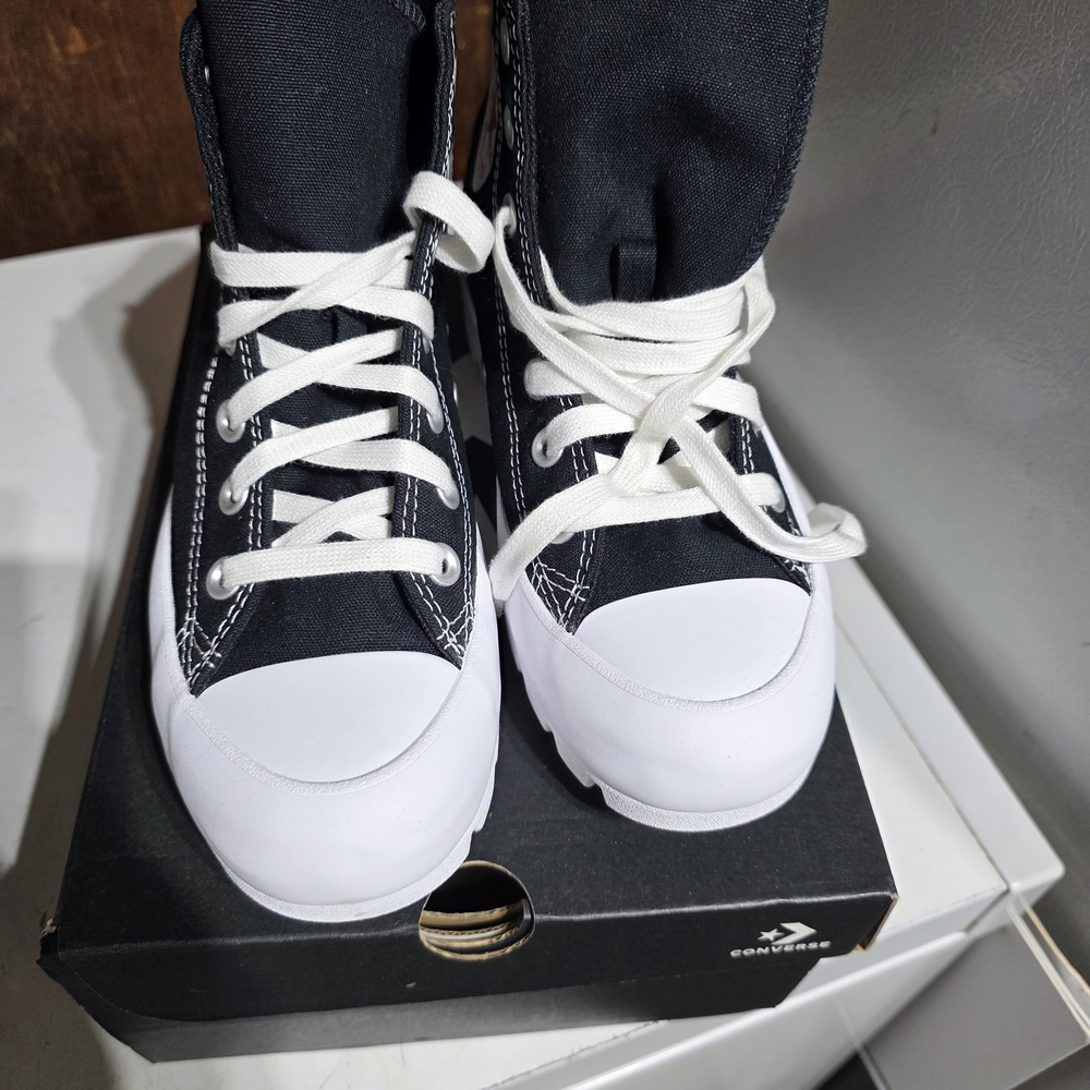 Converse Black and White High-Top Sneakers